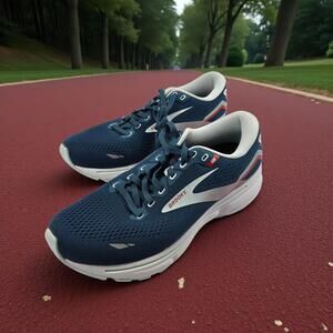 👟 Brooks Ghost 15 Men’s Running Shoes Size 10 US (42 EU) – Blue/White/Red –
